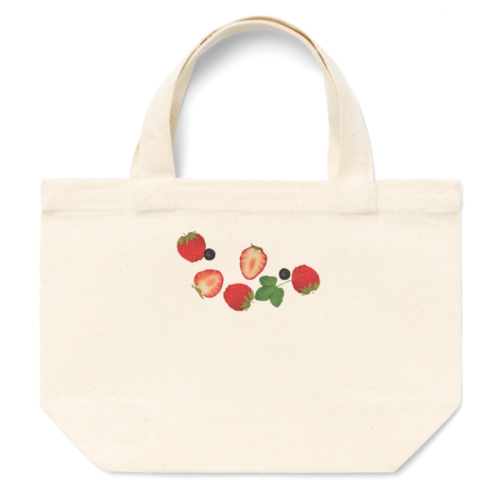 いちご　トートバッグ　小