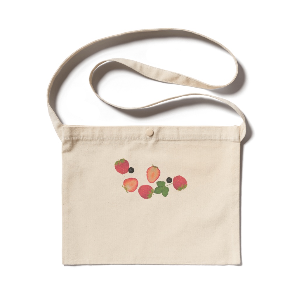 いちごとブルーベリー　サコッシュ