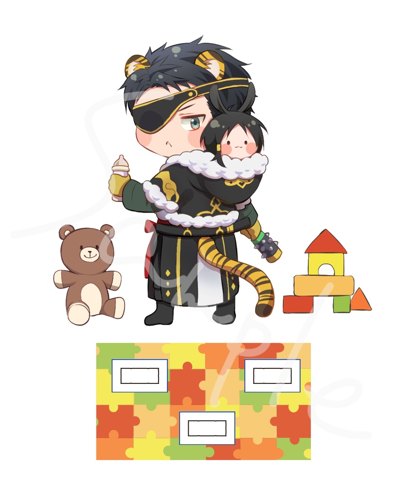 子守りアクリルジオラマ