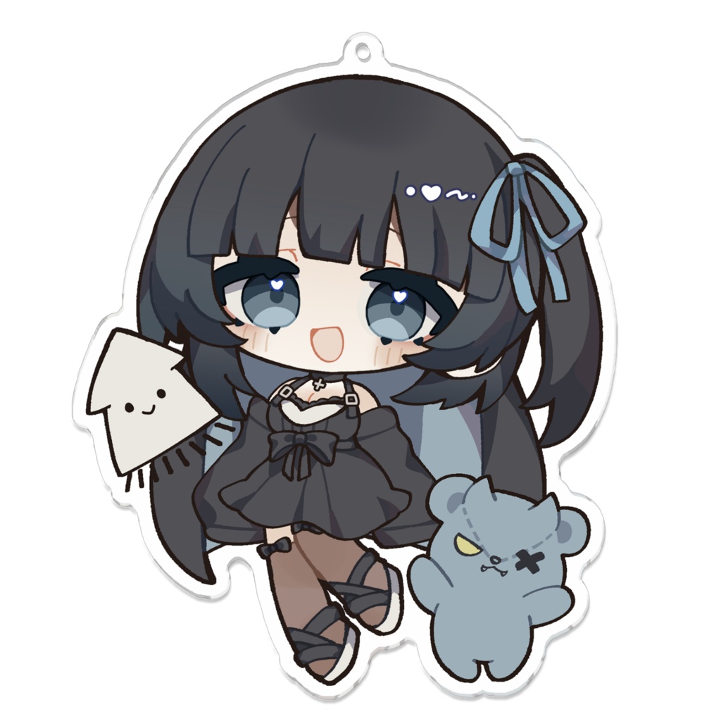 アクリルキーホルダー🩵