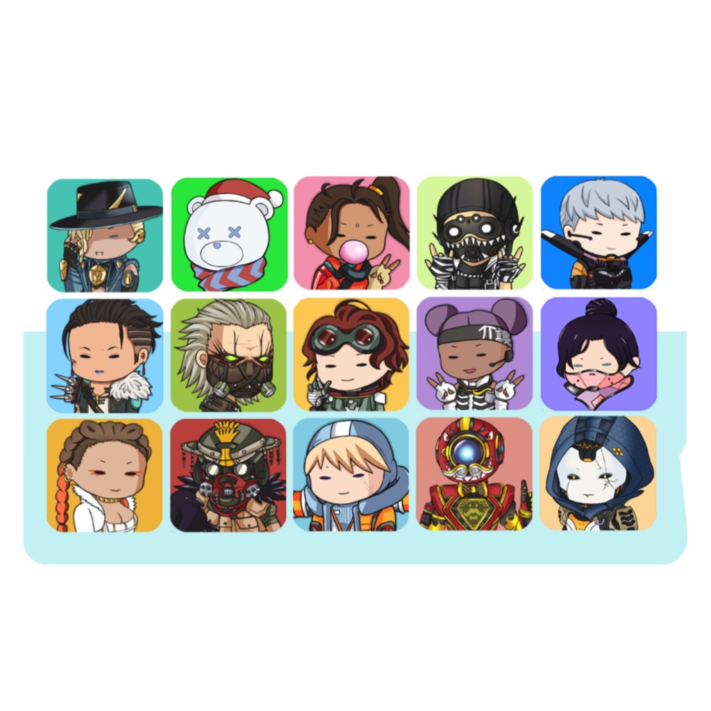 【Apex】ICカードステッカー💜