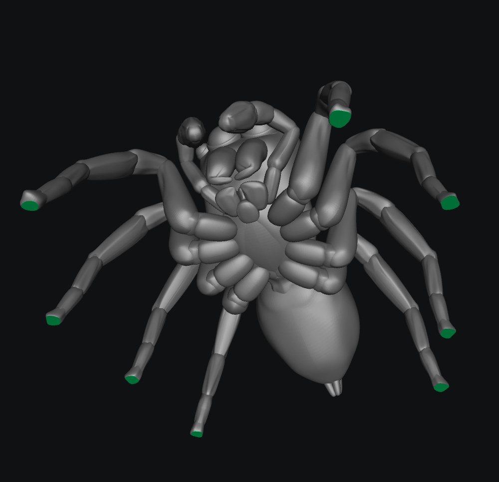 ハエトリグモ (光造形3Dプリンター向け STLファイル ポーズ集)