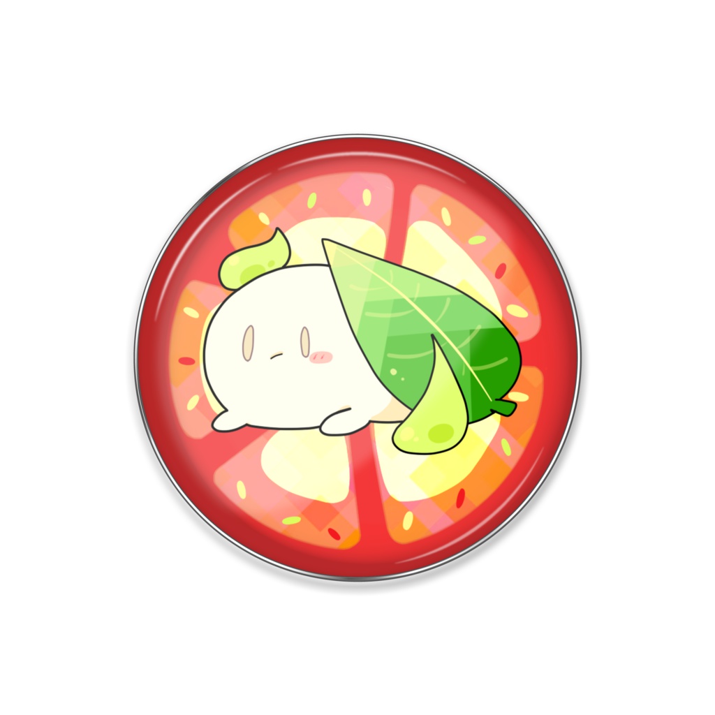 モッツアレラピンバッジ