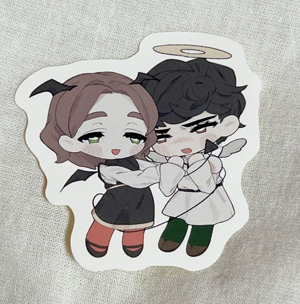 天使なミケランジェロ×悪魔なラファエロステッカー