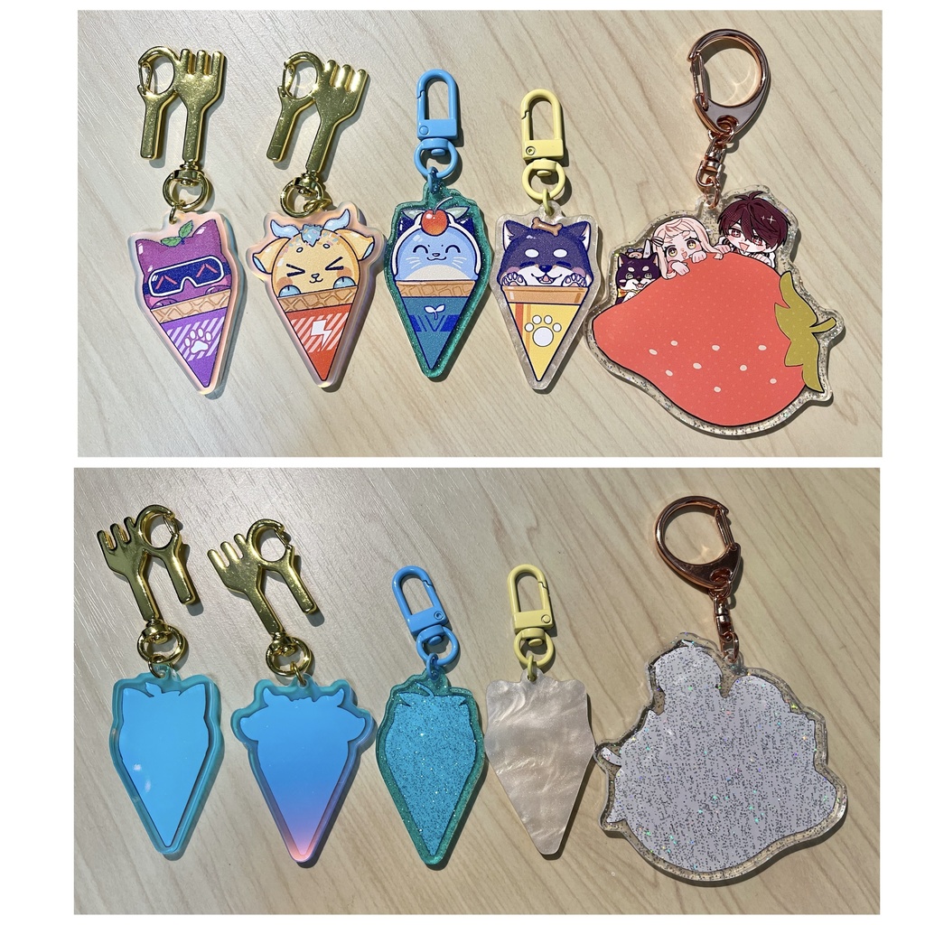 【非公式】アイスクリームアクリルキーホルダー