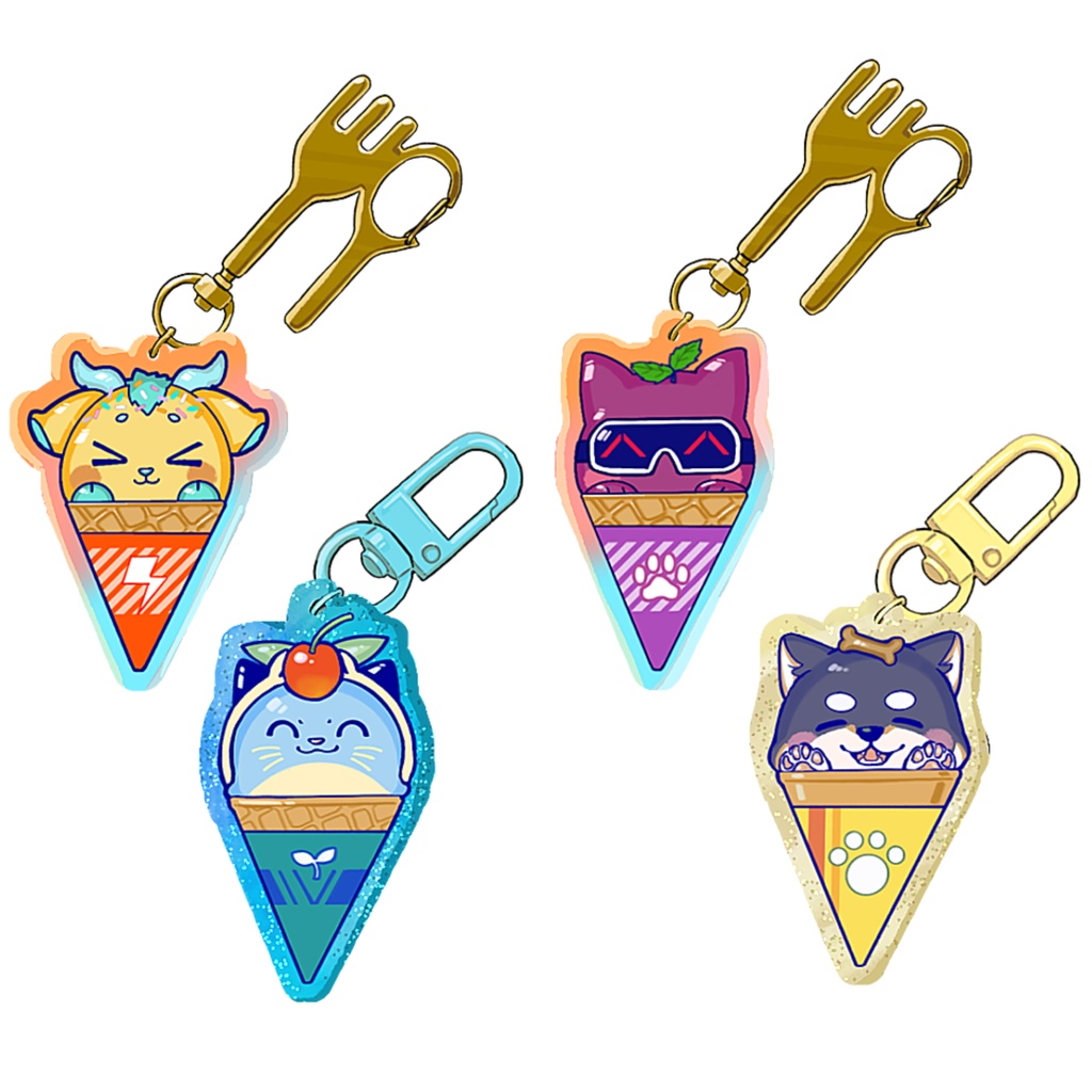 【非公式】アイスクリームアクリルキーホルダー