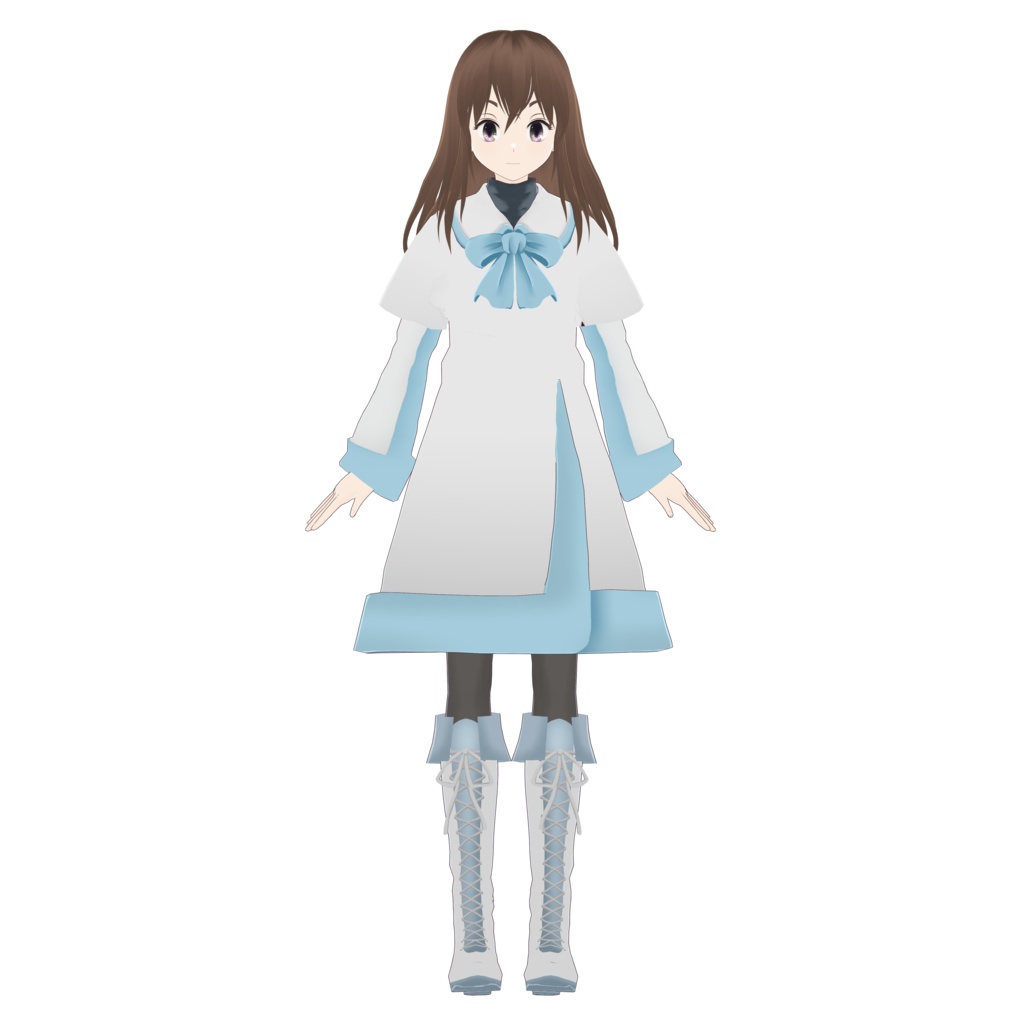 【FreeVRM】VRMユノちん(メルクリウスの青い砂)※vroidファイル付き