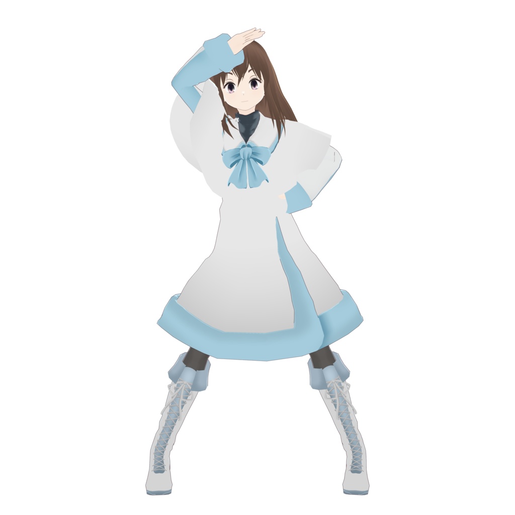 【FreeVRM】VRMユノちん(メルクリウスの青い砂)※vroidファイル付き