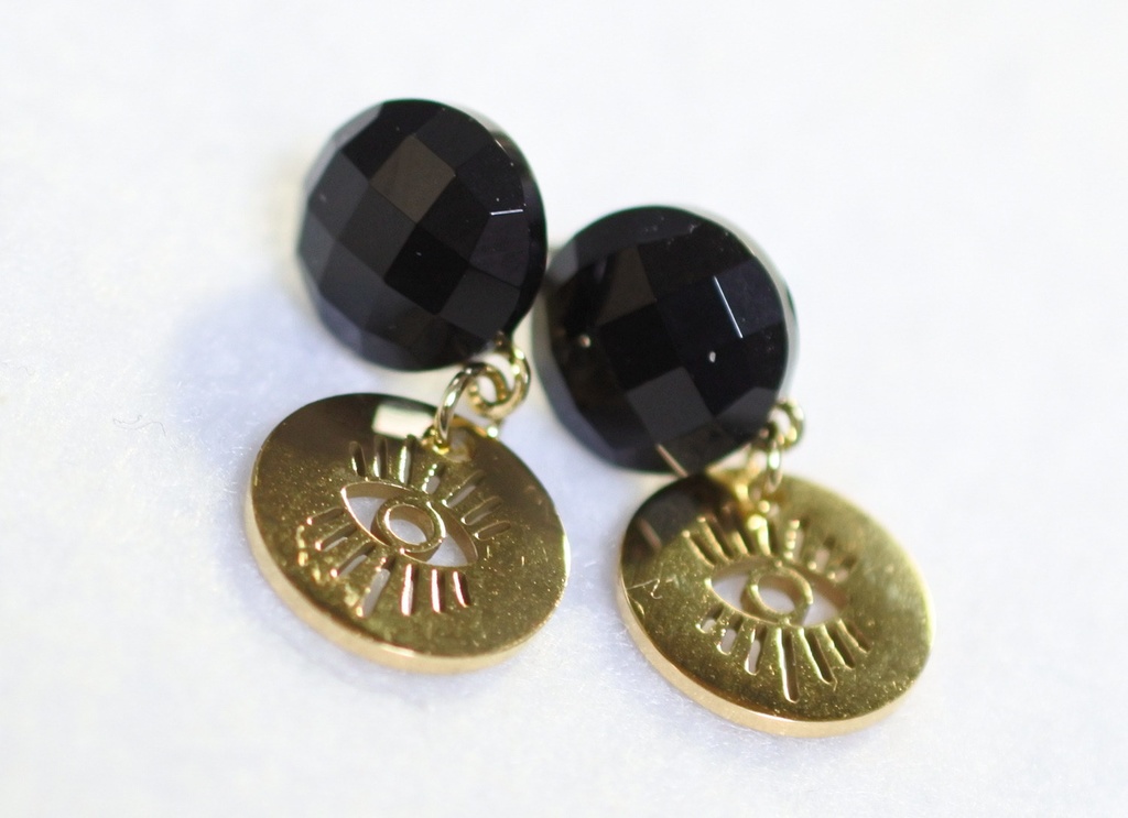 FGO / インドラ様概念天然石ピアス(2way / チタン)