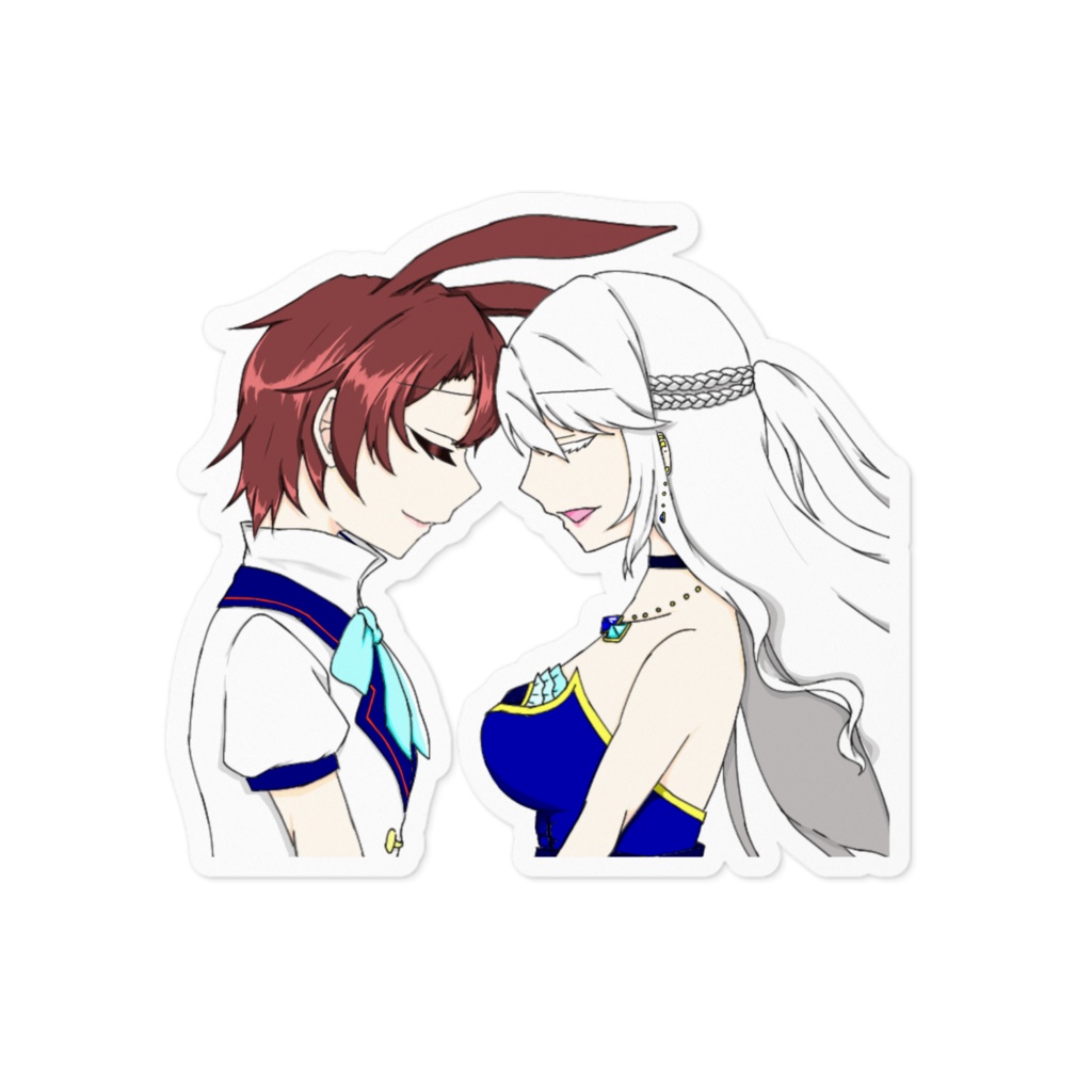 夜白 ステッカー