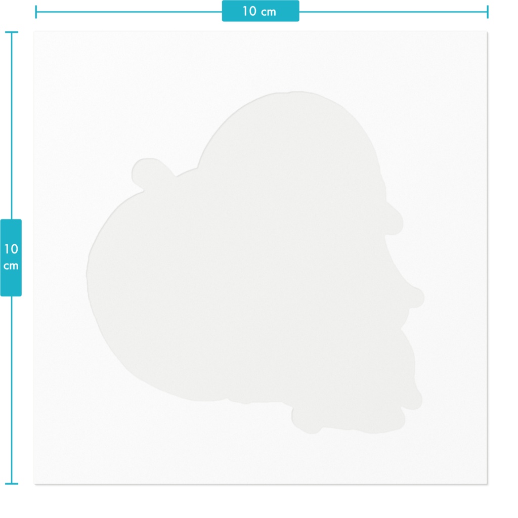 ちびハクちゃん リンゴハグステッカー