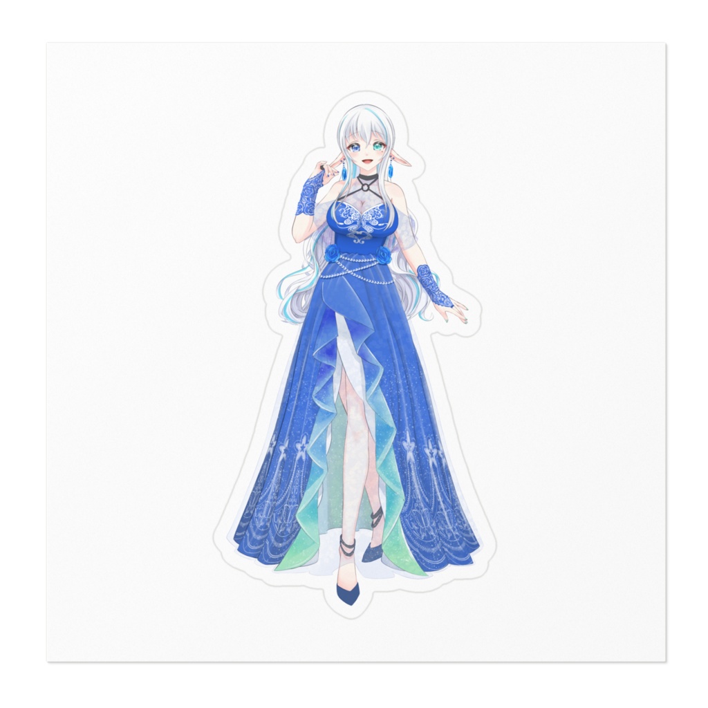 白神水 ハク ブルードレスver ステッカー