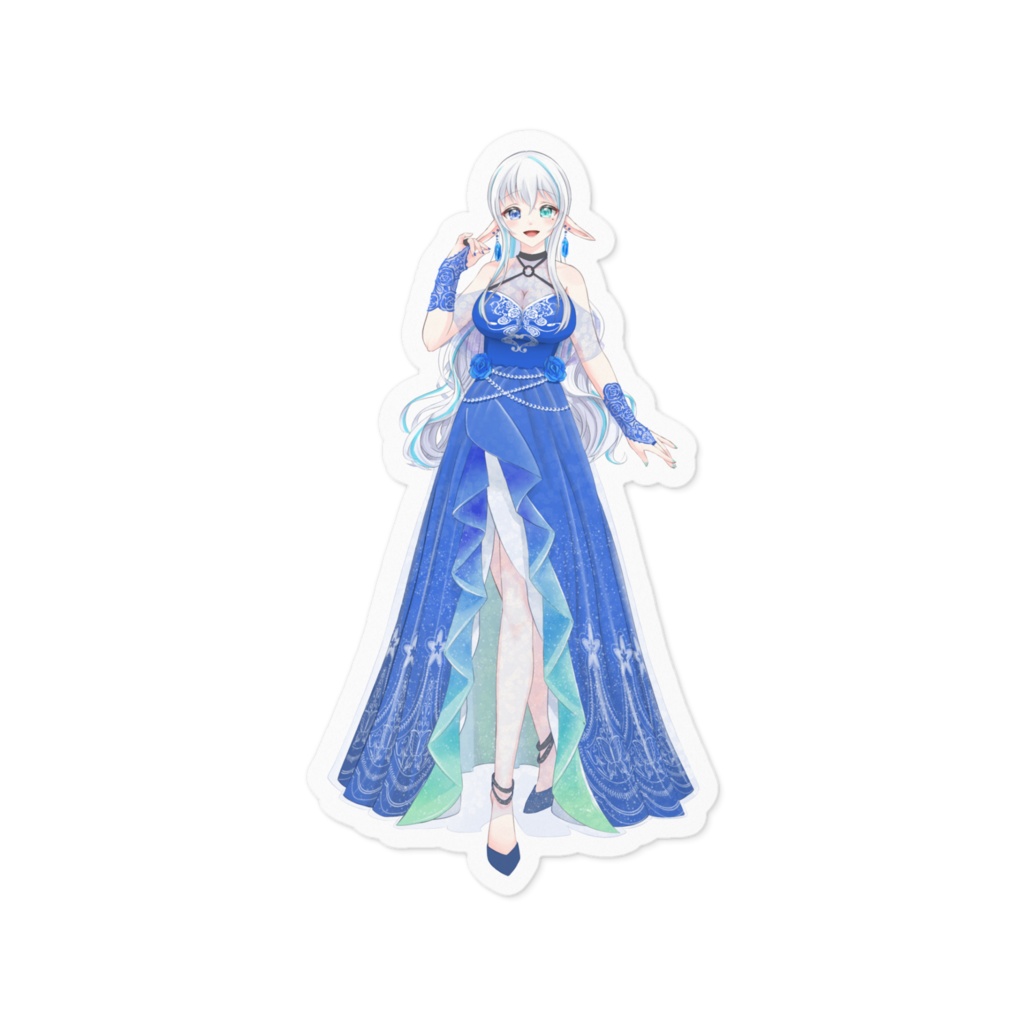 白神水 ハク ブルードレスver ステッカー