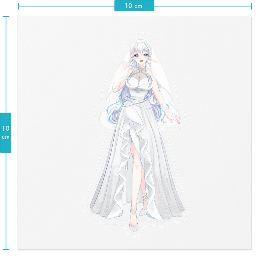 白神水 ハク ウェディングドレスver ステッカー