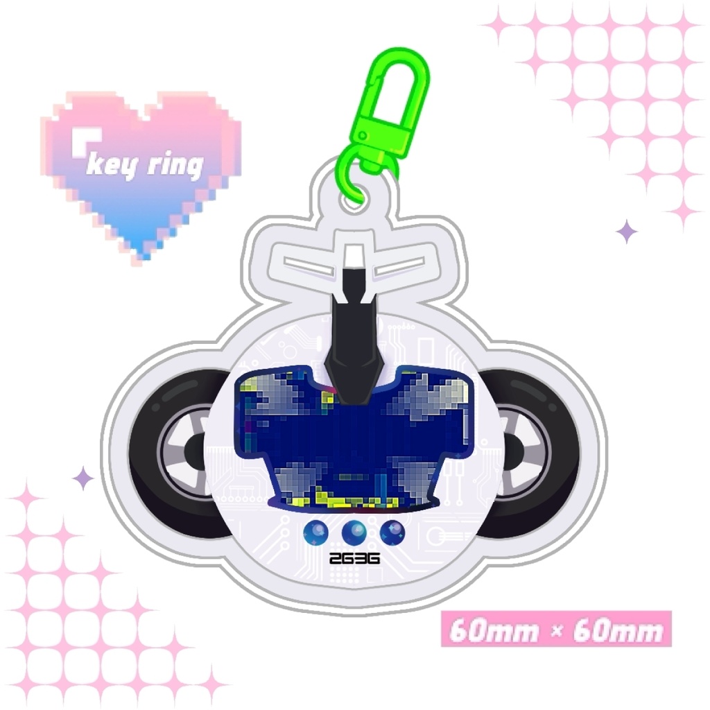 【非公式】MECHATU-A レイヤーアクリルキーホルダー&学生証風カード　伊波ライ