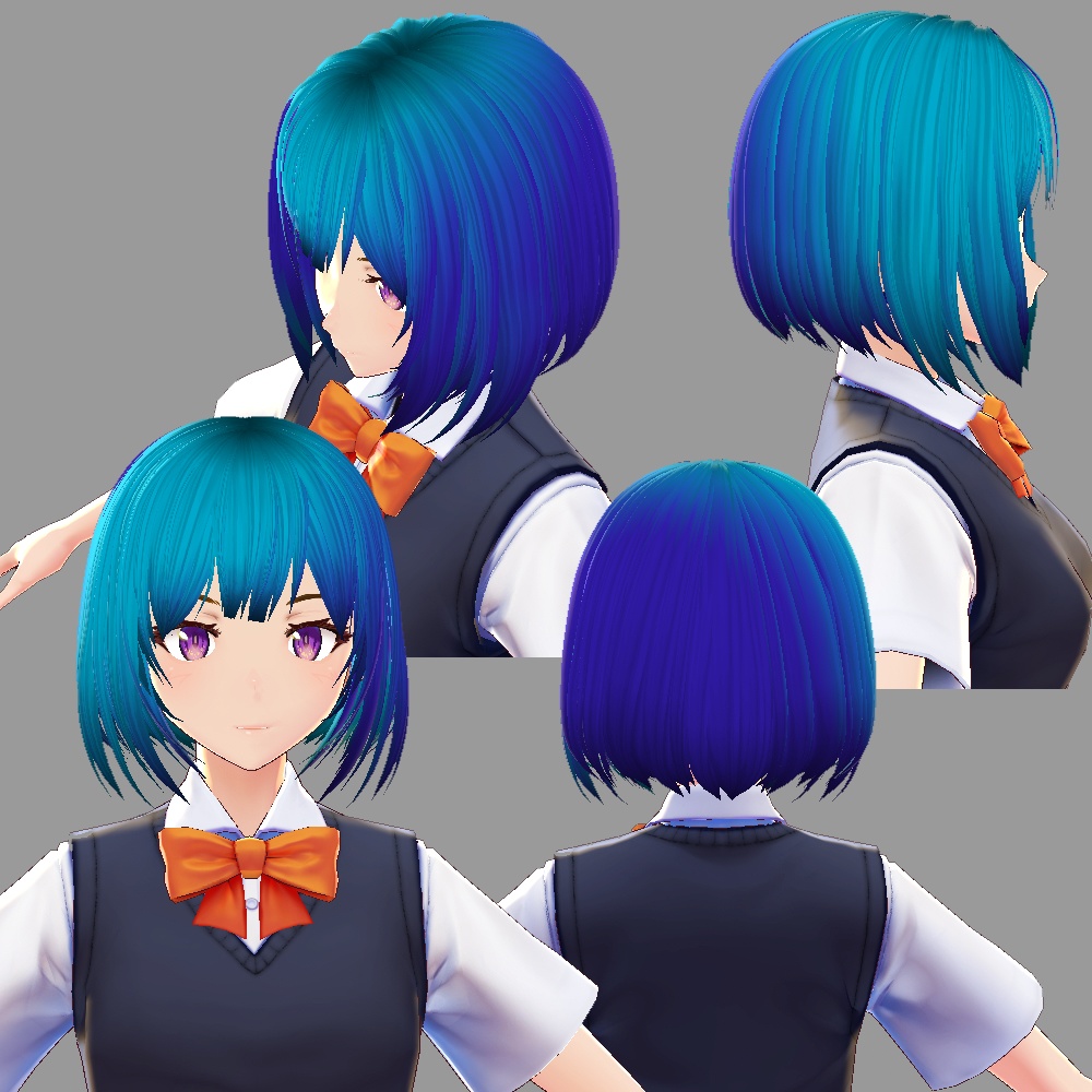 【VRoid】KIBUNYA.4 気分で変えられるヘアープリセット4【hair preset】
