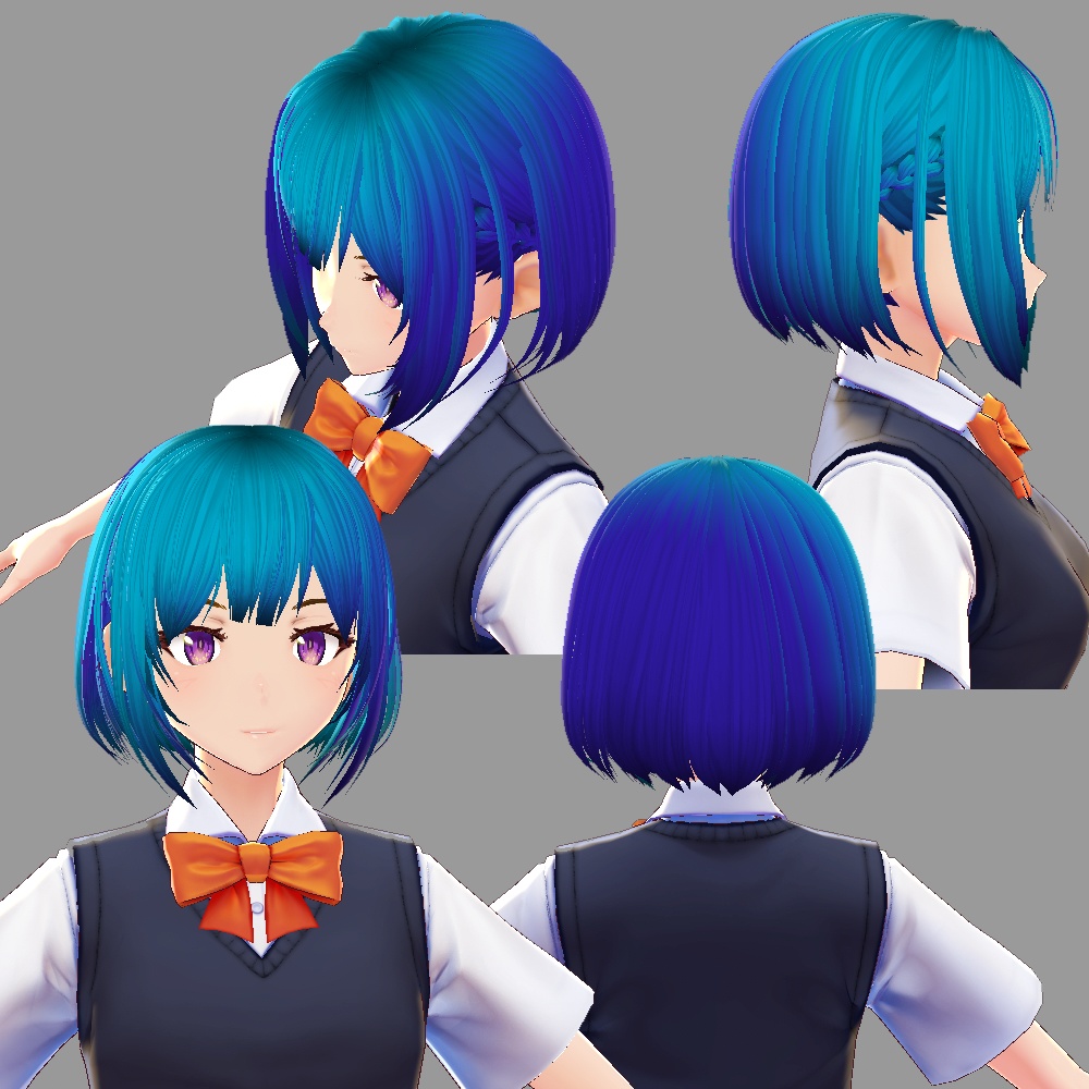 【VRoid】KIBUNYA.4 気分で変えられるヘアープリセット4【hair preset】