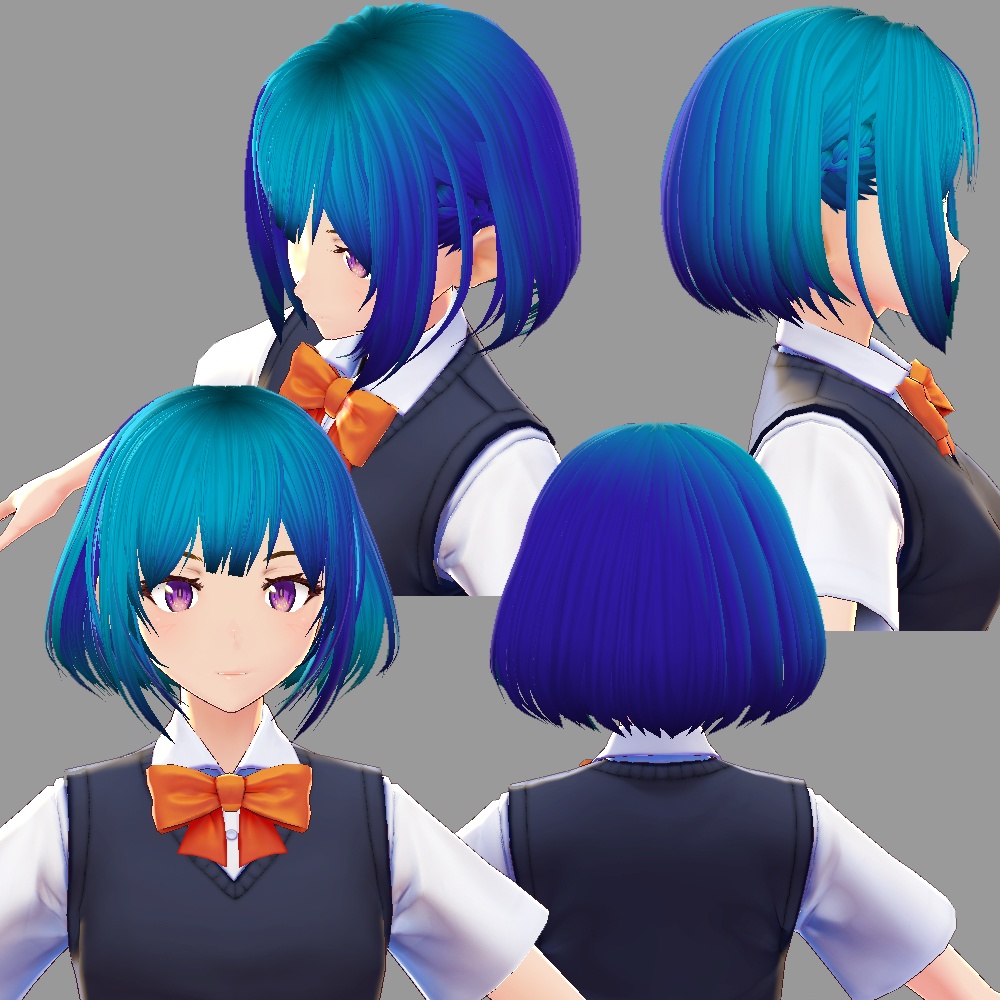【VRoid】KIBUNYA.4 気分で変えられるヘアープリセット4【hair preset】