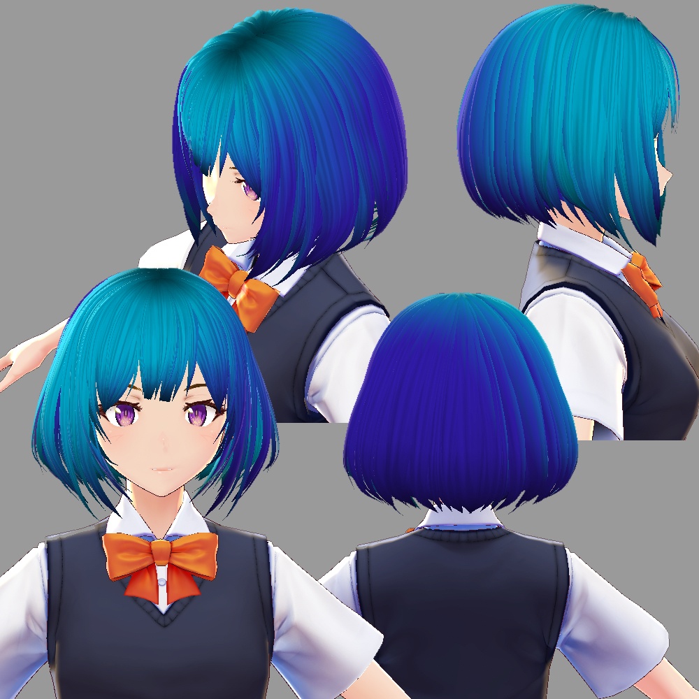 【VRoid】KIBUNYA.4 気分で変えられるヘアープリセット4【hair preset】