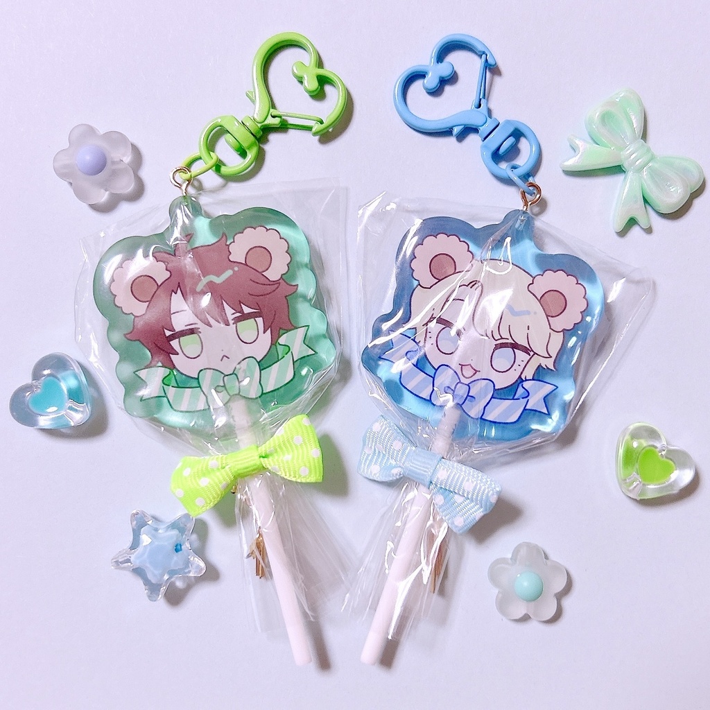 キャンディアクリルキーホルダーセット