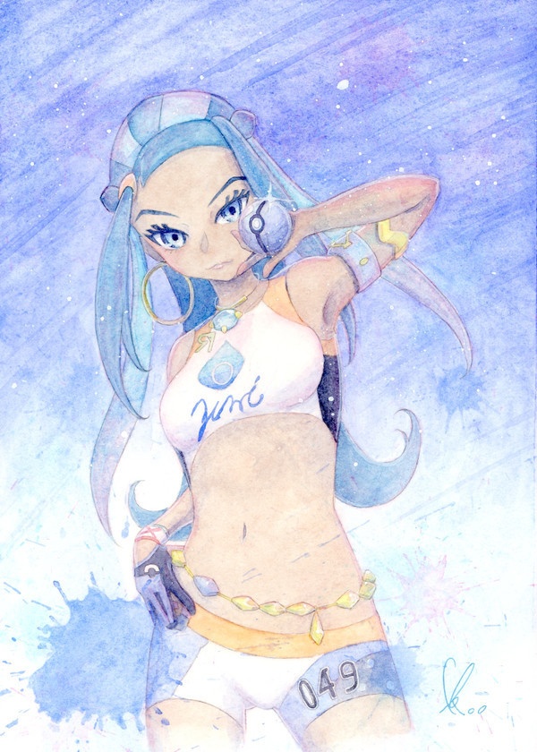 ルリナ　水彩原画