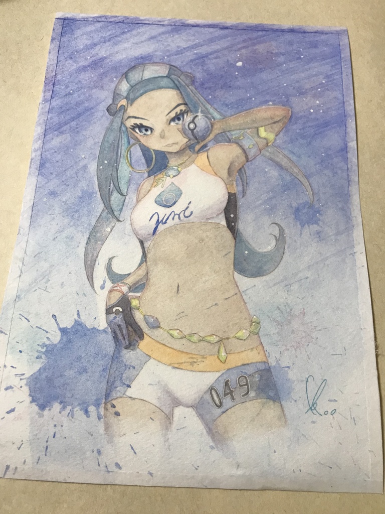 ルリナ 水彩原画