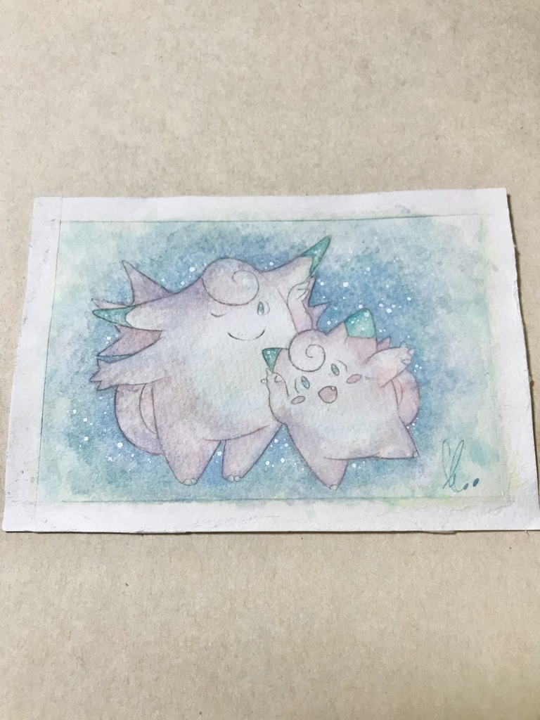 ピッピとピクシー 水彩原画