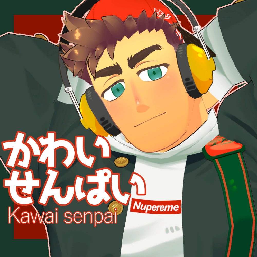 かわいせんぱい　オリジナル3Dモデル 3D model Kawai senpai