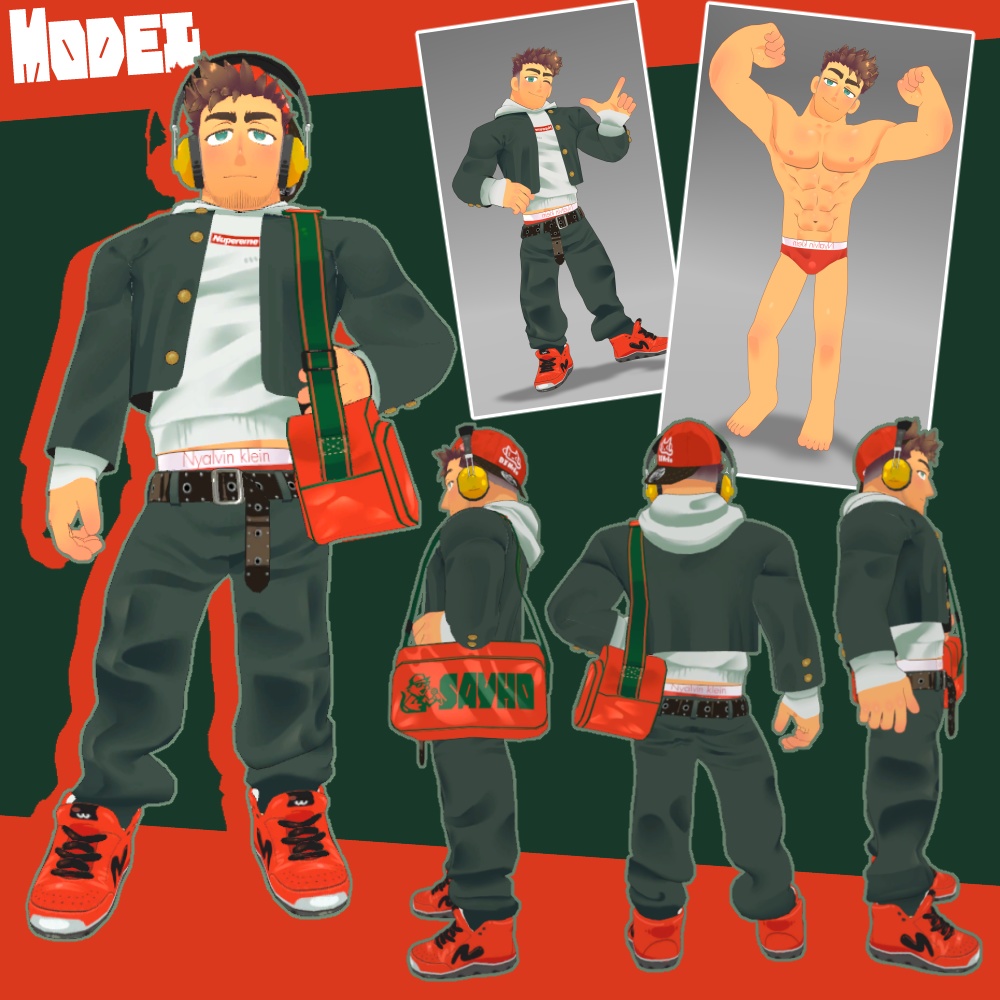 かわいせんぱい オリジナル3Dモデル 3D model Kawai senpai