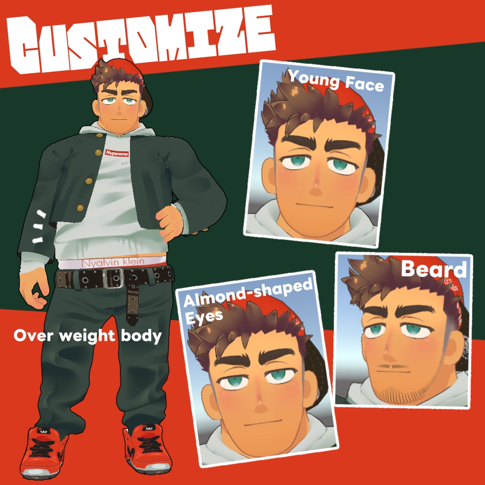 かわいせんぱい オリジナル3Dモデル 3D model Kawai senpai