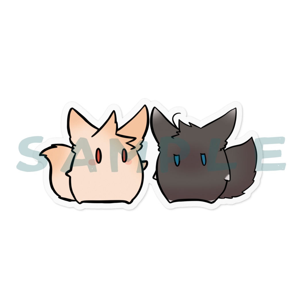 ダブル毛玉ステッカー