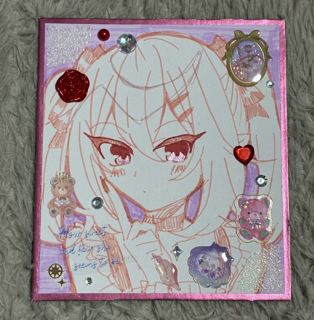 アリス 色紙