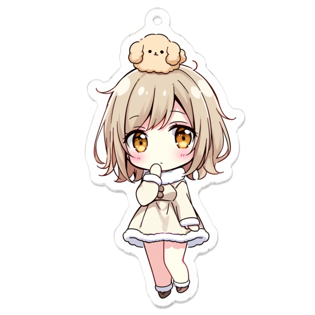 アクリルキーホルダー(ちびしろ)