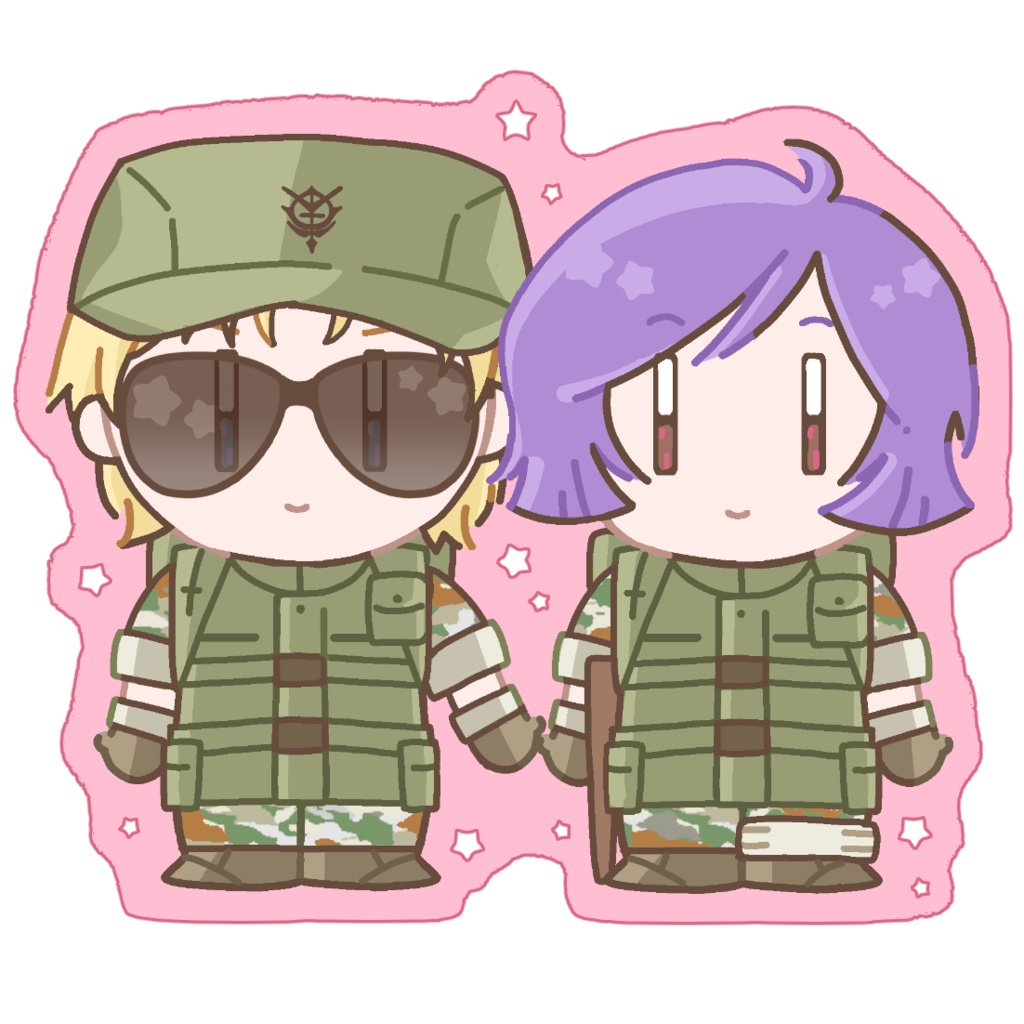 ちびシャアガルちゃんアクリルキーホルダー