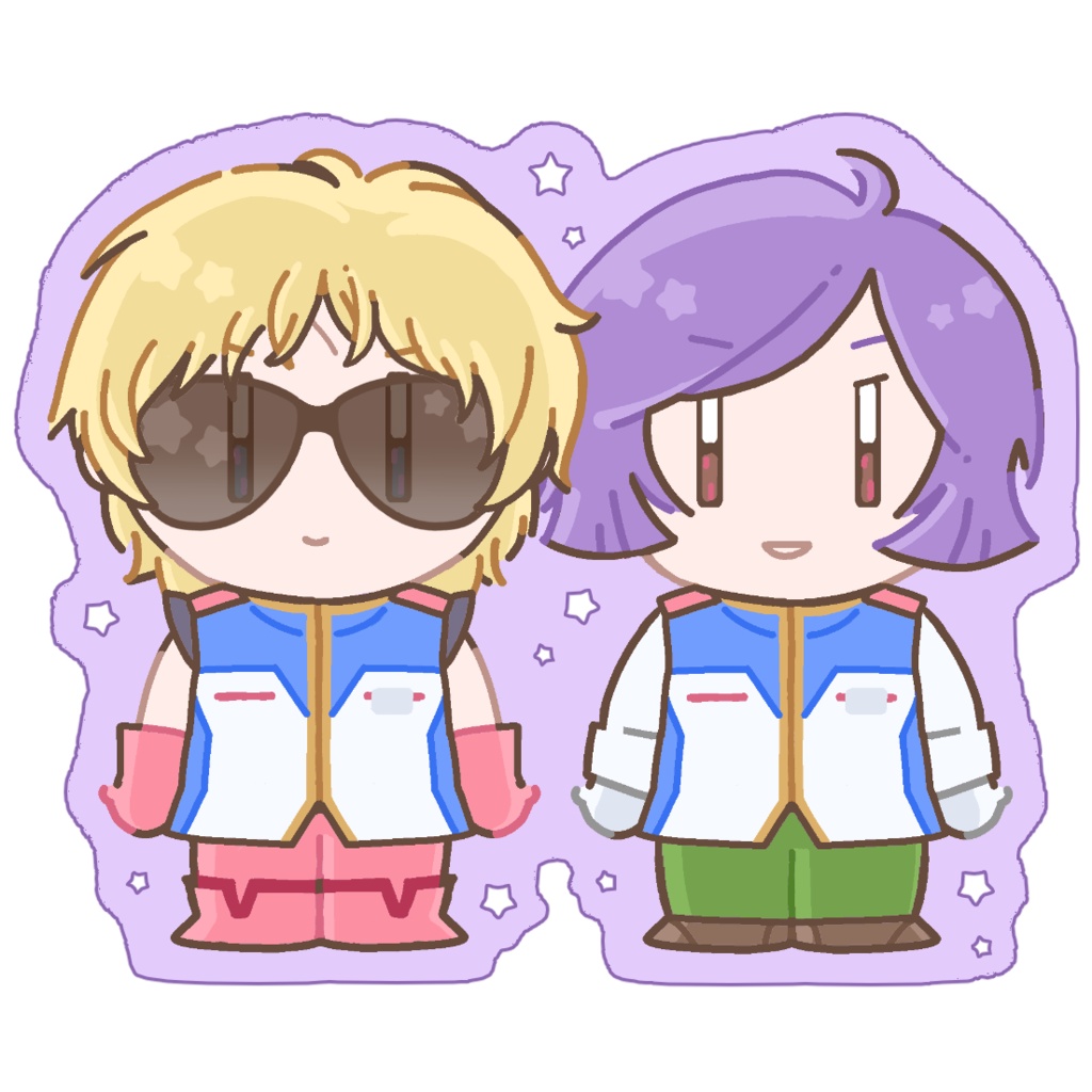 ちびシャアガルちゃんアクリルキーホルダー