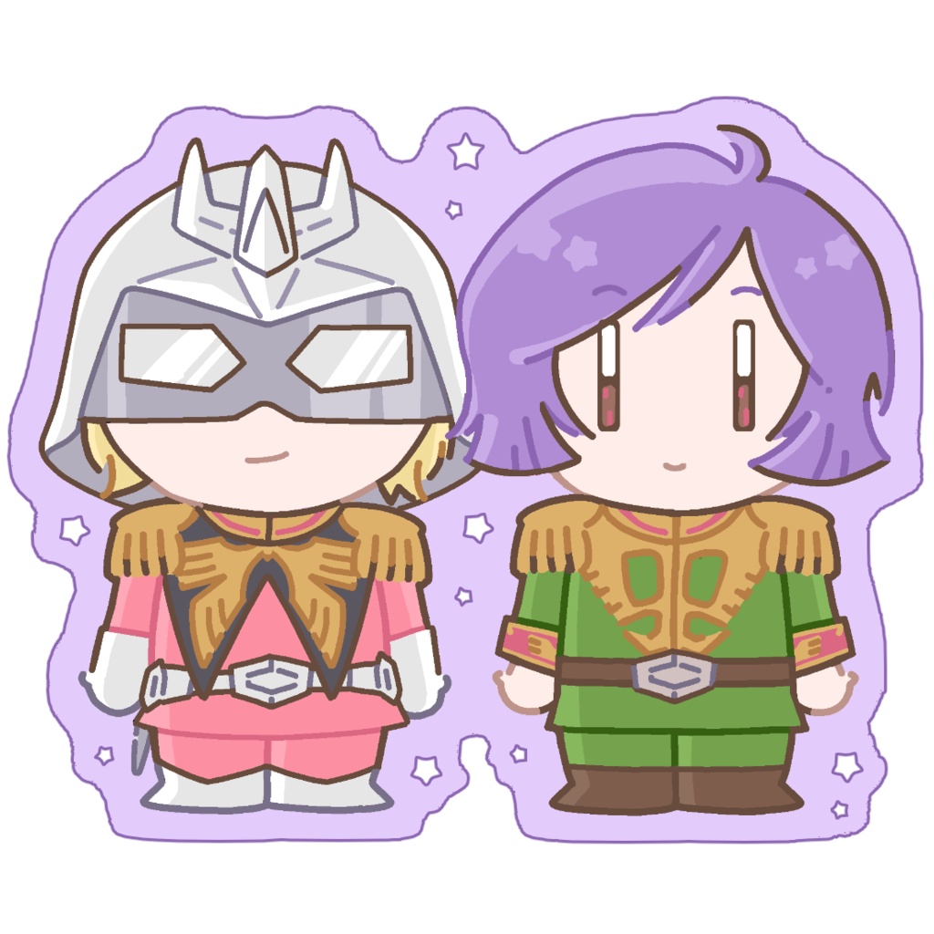 ちびシャアガルちゃんアクリルキーホルダー