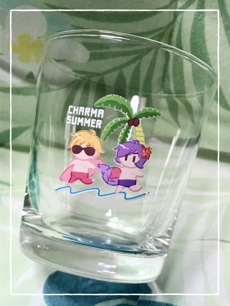 真夏のシャアガルちゃんロックグラス