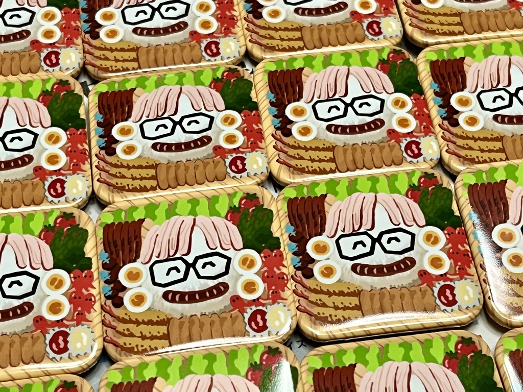 先生のお弁当缶バッジ