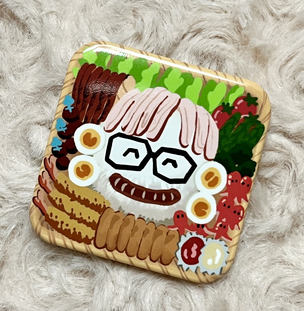 先生のお弁当缶バッジ