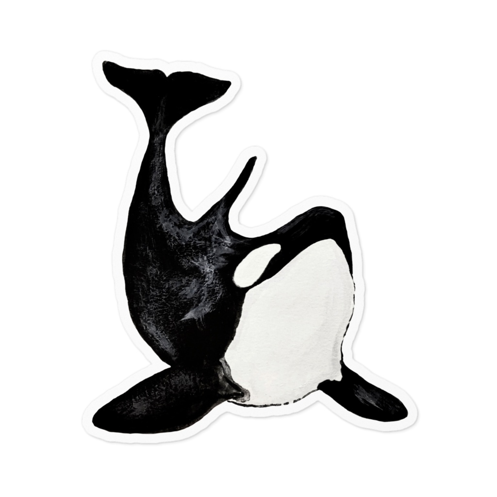 生き物ステッカー シャチ