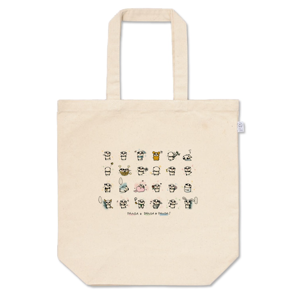【FACTORY】ぱんだらけトートバッグM