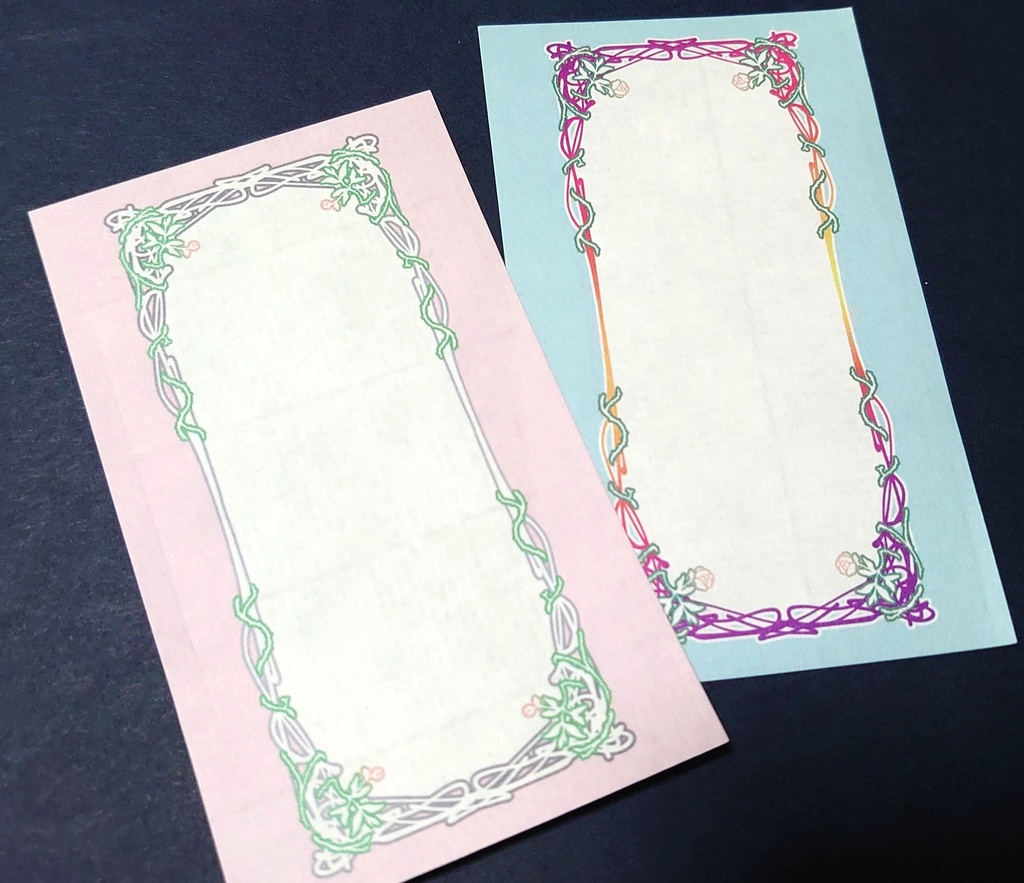 M5サイズミニ一筆箋「いばら姫の夢」第2弾