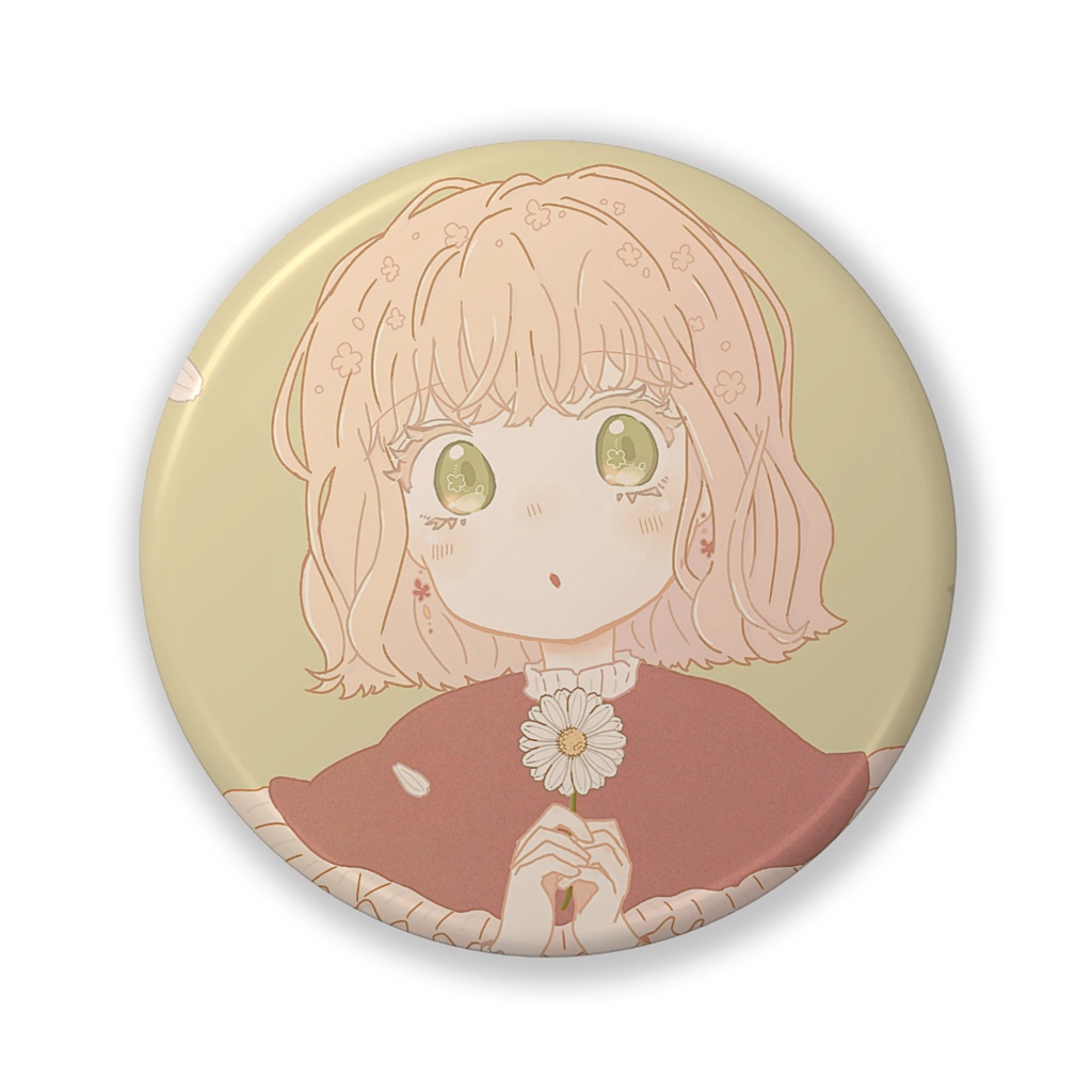 【缶バッジ】マーガレットと女の子