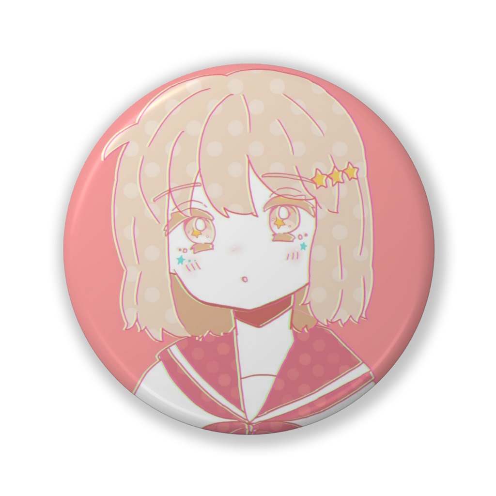 【缶バッジ】セーラー服の女の子