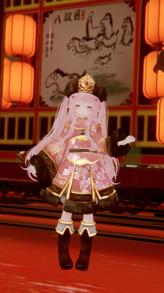 もこもこちゃいなどれす【12アバター対応】