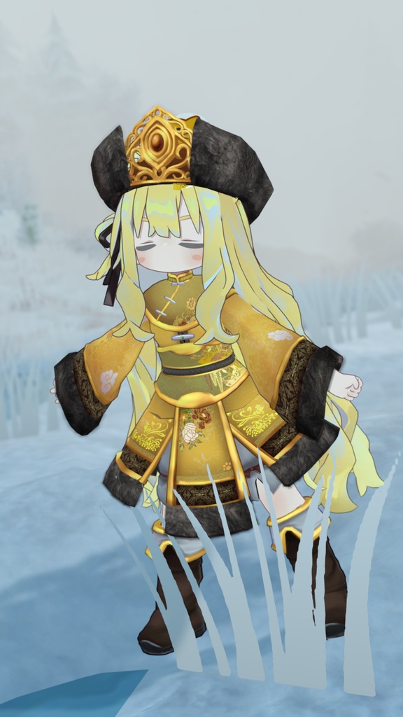 もこもこちゃいなどれす【12アバター対応】