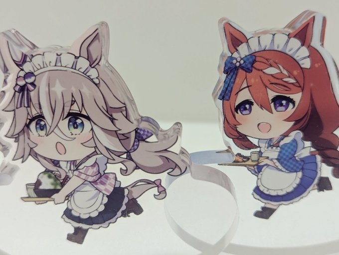 ウマ娘 スーパークリーク ゆらゆらアクリルブロック A swaying acrylic block of Super Creek, a character from Uma Musume Pretty Derby.