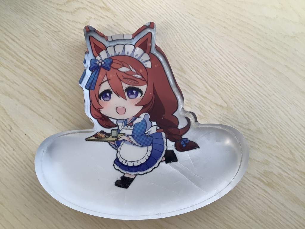ウマ娘　スーパークリーク　ゆらゆらアクリルブロック　A swaying acrylic block of Super Creek, a character from Uma Musume Pretty Derby.