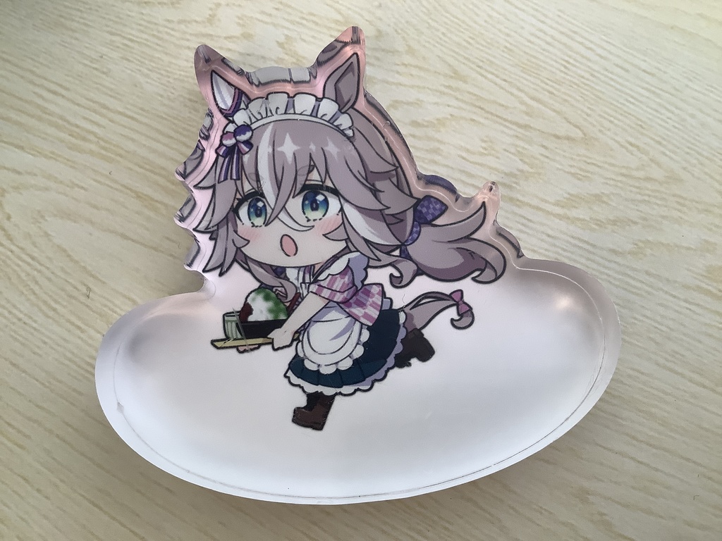 ウマ娘 ワンダーアキュート ゆらゆらアクリルブロック A swaying acrylic block of Wonder Acute , a character from Uma Musume Pretty Derby.