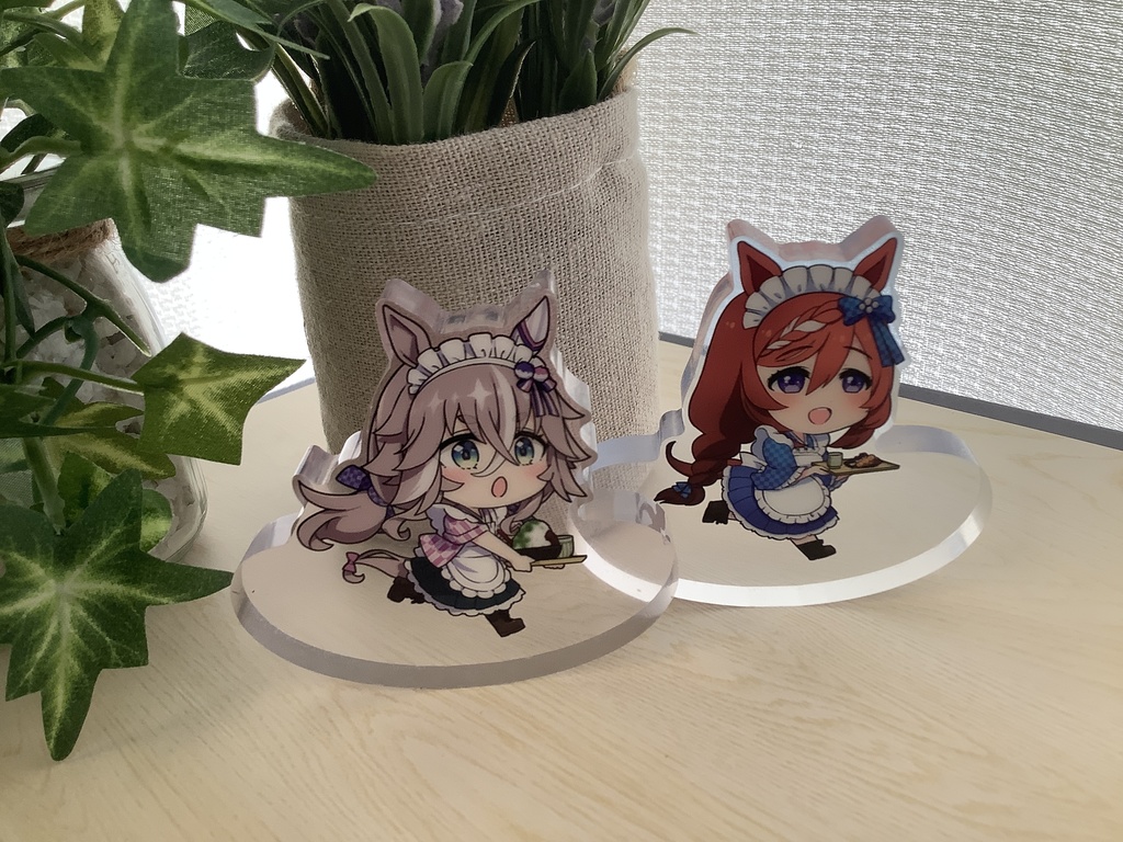ウマ娘 ワンダーアキュート ゆらゆらアクリルブロック A swaying acrylic block of Wonder Acute , a character from Uma Musume Pretty Derby.